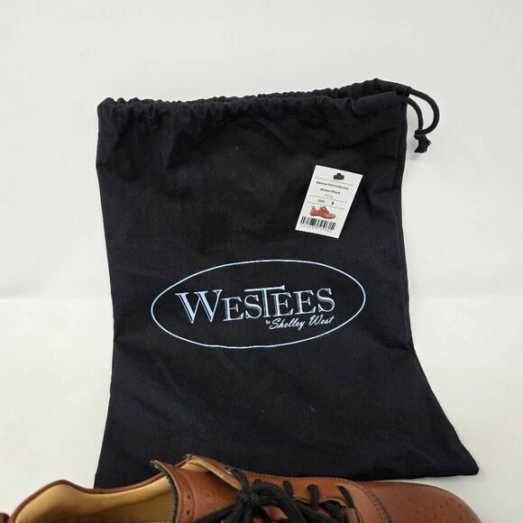 WESTEES SHELLEY WEST GLAMOUR GIRLS COLLECTION BROWN LEATHER GOLF SHOES WOMENS 9 - Picture 2 of 10